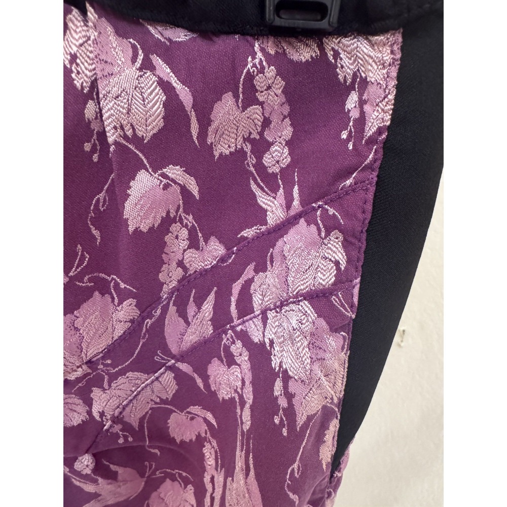 VOYAGE Invest in the Original Purple Floral Print Pants. Sz S - Picture 5 of 8